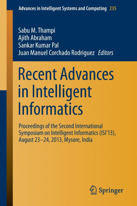 Recent Advances in Intelligent Informatics
