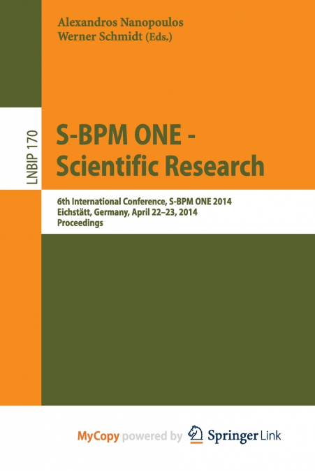 S-BPM ONE -- Scientific Research