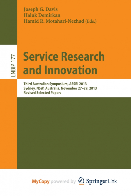 Service Research and Innovation