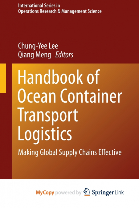Handbook of Ocean Container Transport Logistics