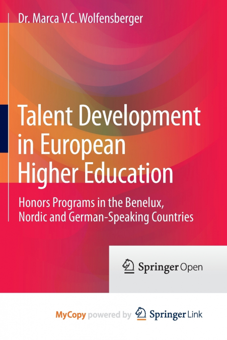 Talent Development in European Higher Education