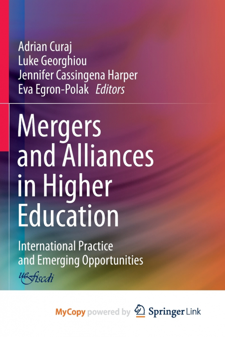 Mergers and Alliances in Higher Education