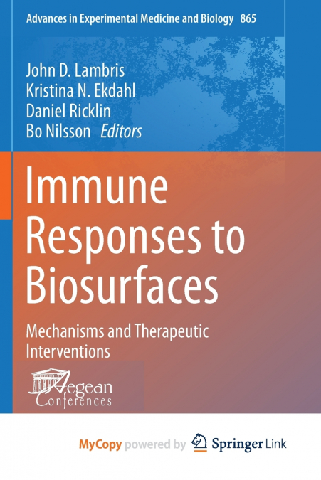 Immune Responses to Biosurfaces