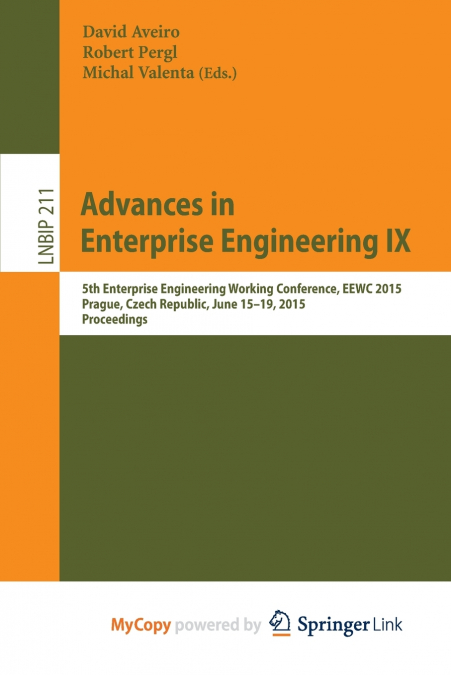 Advances in Enterprise Engineering IX