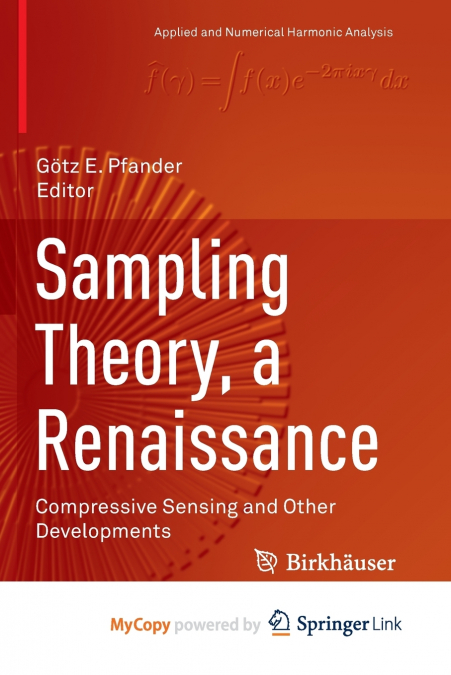 Sampling Theory, a Renaissance