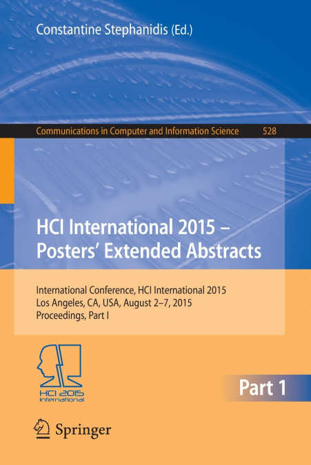 HCI International 2015 - Posters’ Extended Abstracts