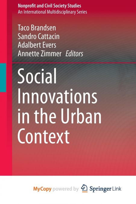 Social Innovations in the Urban Context