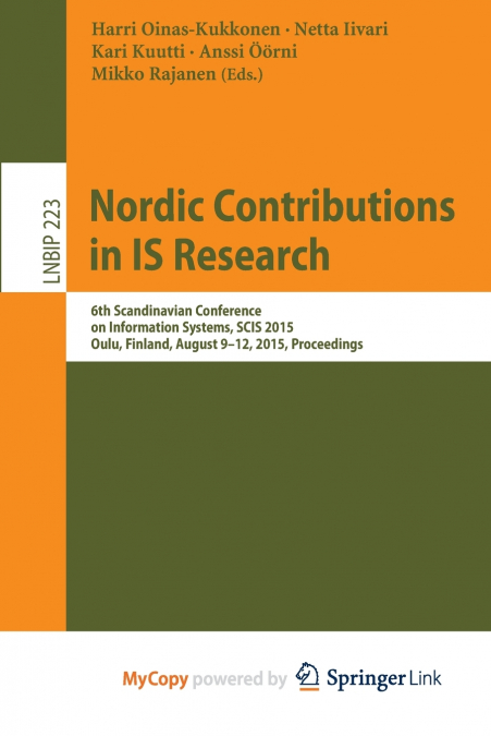 Nordic Contributions in IS Research