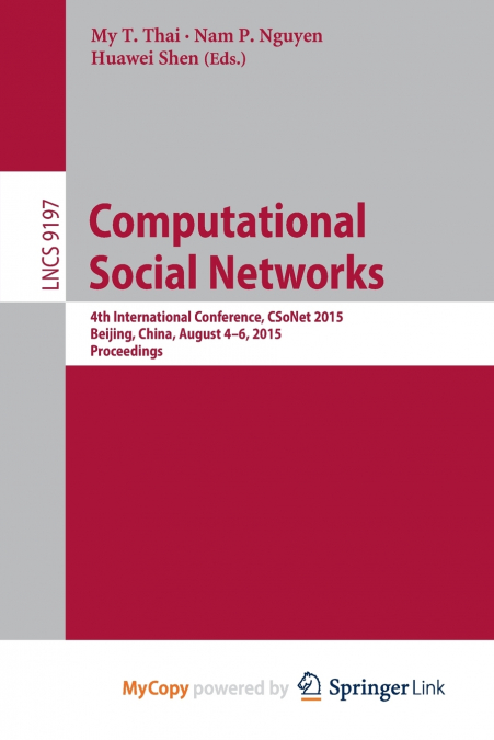 Computational Social Networks