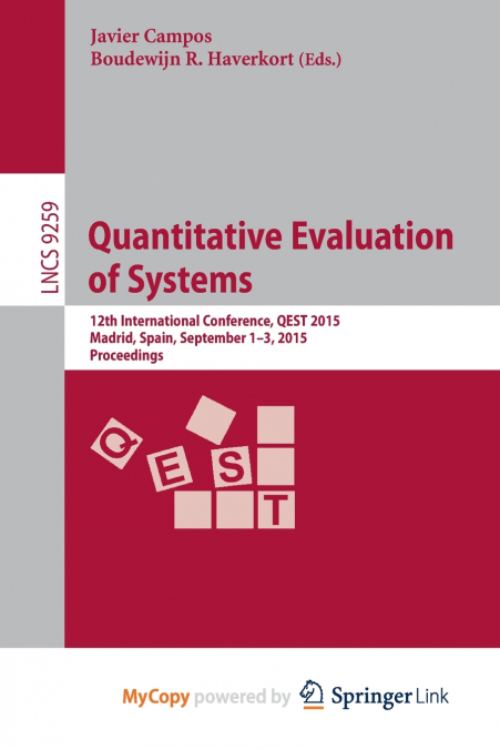 Quantitative Evaluation of Systems