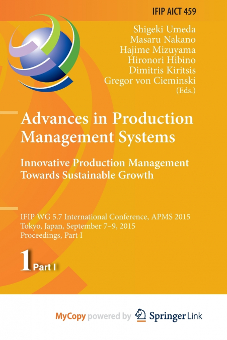 Advances in Production Management Systems