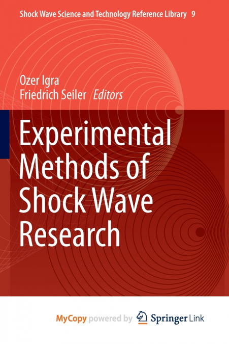 Experimental Methods of Shock Wave Research