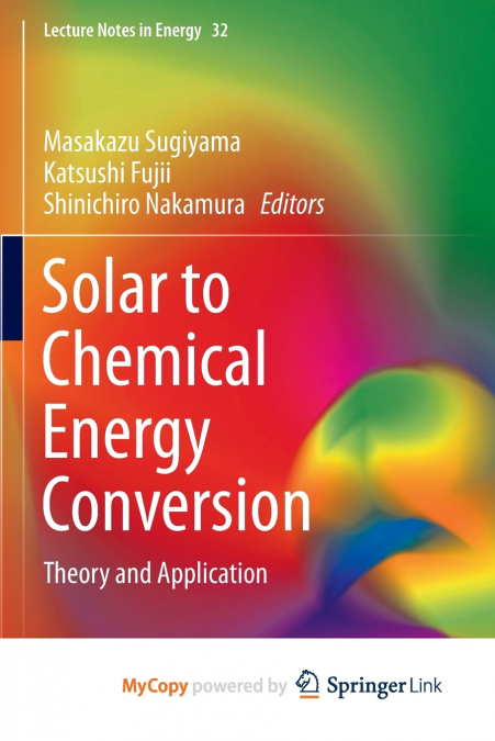 Solar to Chemical Energy Conversion