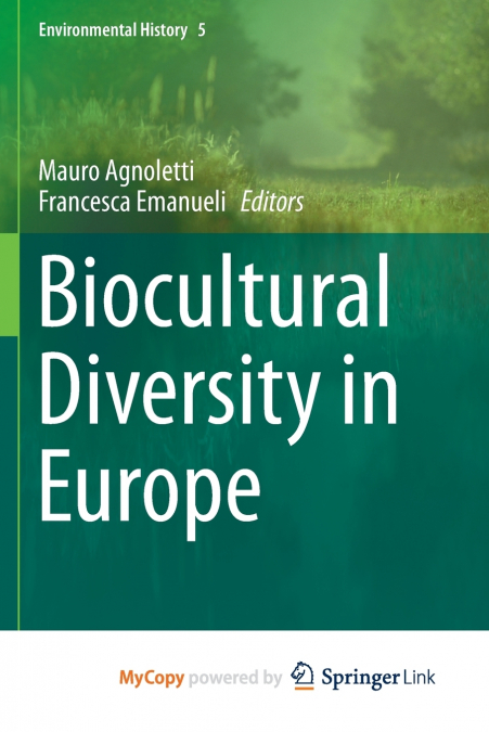 Biocultural Diversity in Europe