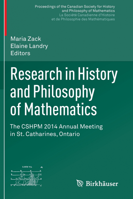 Research in History and Philosophy of Mathematics