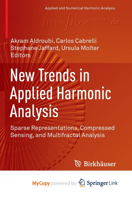 New Trends in Applied Harmonic Analysis