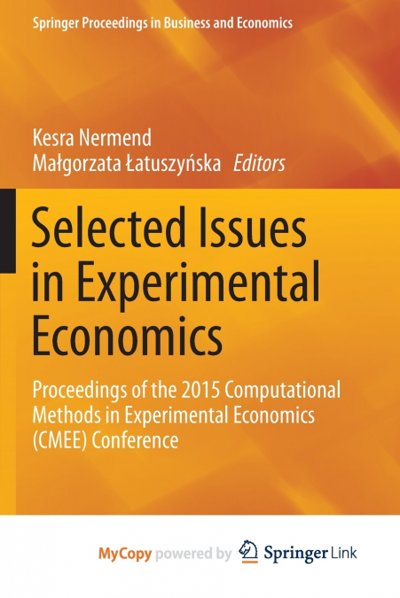 Selected Issues in Experimental Economics