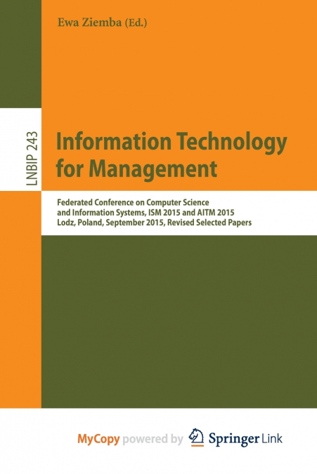 Information Technology for Management