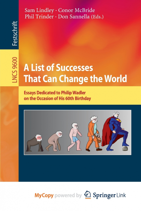 A List of Successes That Can Change the World