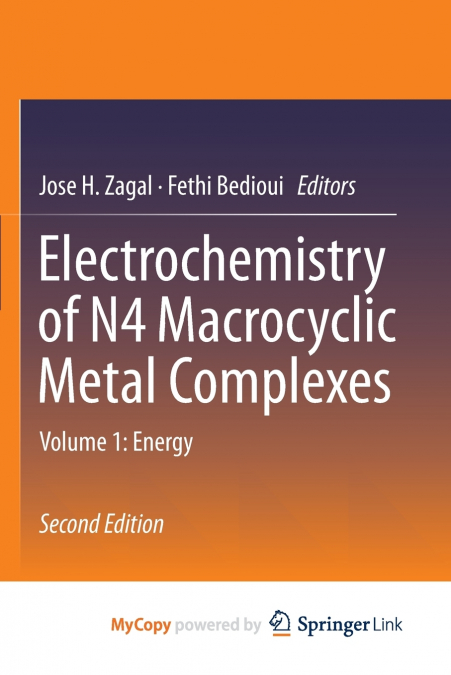 Electrochemistry of N4 Macrocyclic Metal Complexes