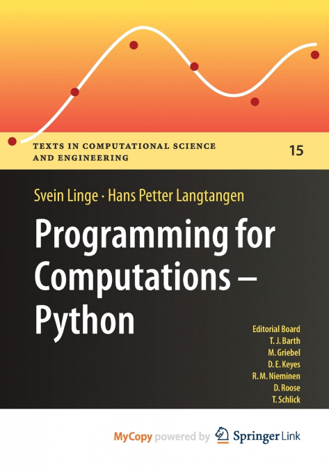 Programming for Computations - Python