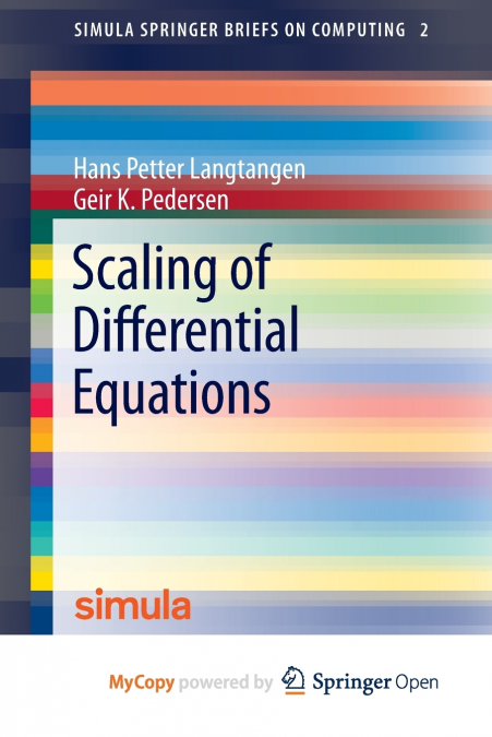 Scaling of Differential Equations