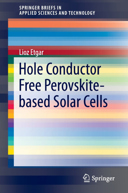 Hole Conductor Free Perovskite-based Solar Cells