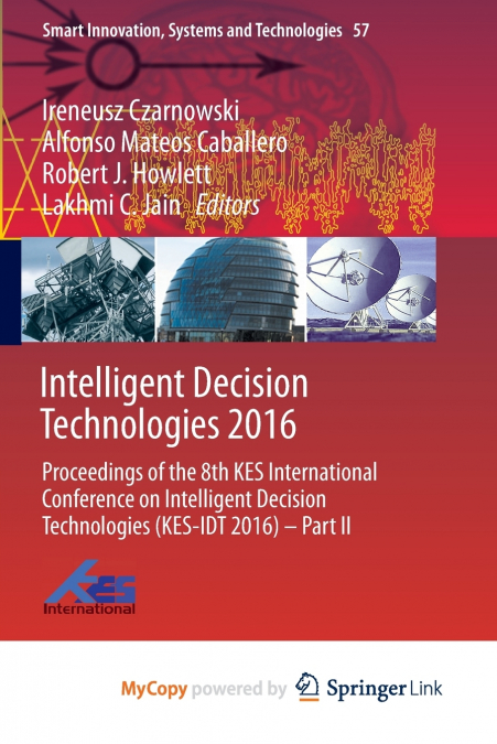 Intelligent Decision Technologies 2016