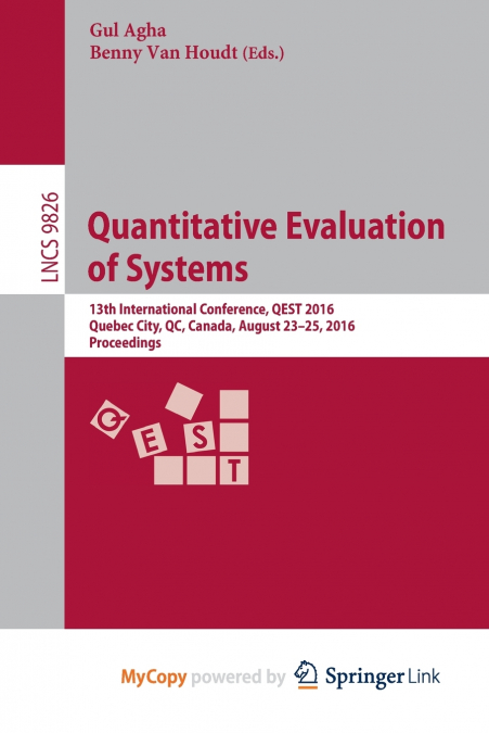 Quantitative Evaluation of Systems