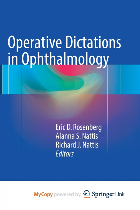 Operative Dictations in Ophthalmology
