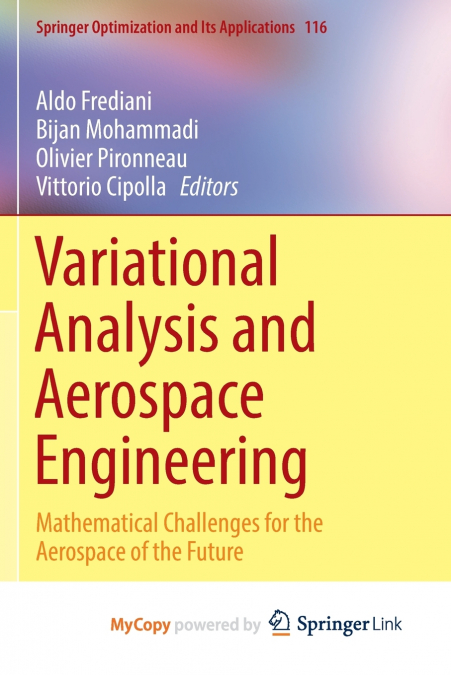 Variational Analysis and Aerospace Engineering