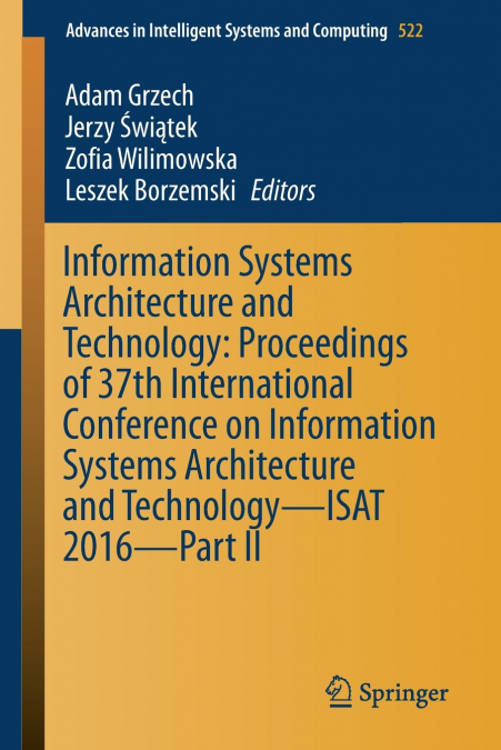 Information Systems Architecture and Technology