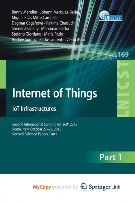 Internet of Things. IoT Infrastructures
