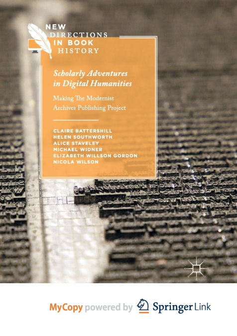 Scholarly Adventures in Digital Humanities