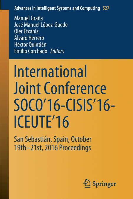 International Joint Conference SOCO’16-CISIS’16-ICEUTE’16