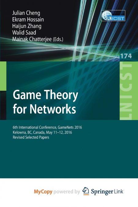 Game Theory for Networks