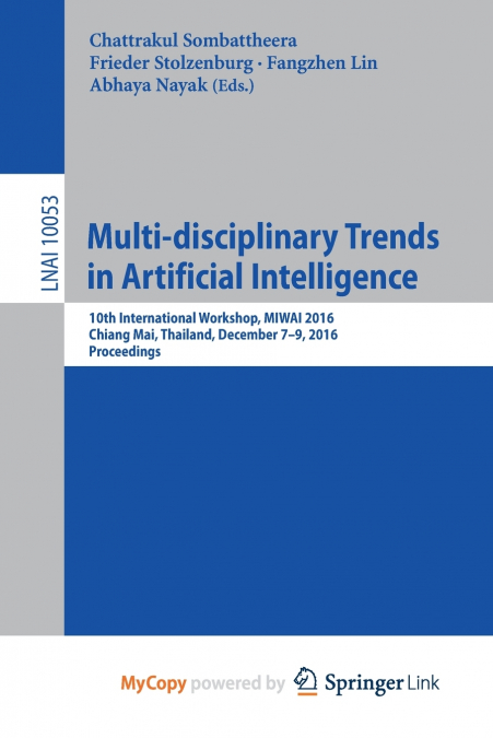 Multi-disciplinary Trends in Artificial Intelligence