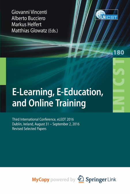 E-Learning, E-Education, and Online Training