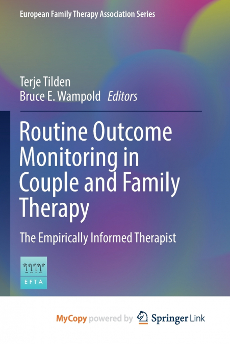 Routine Outcome Monitoring in Couple and Family Therapy