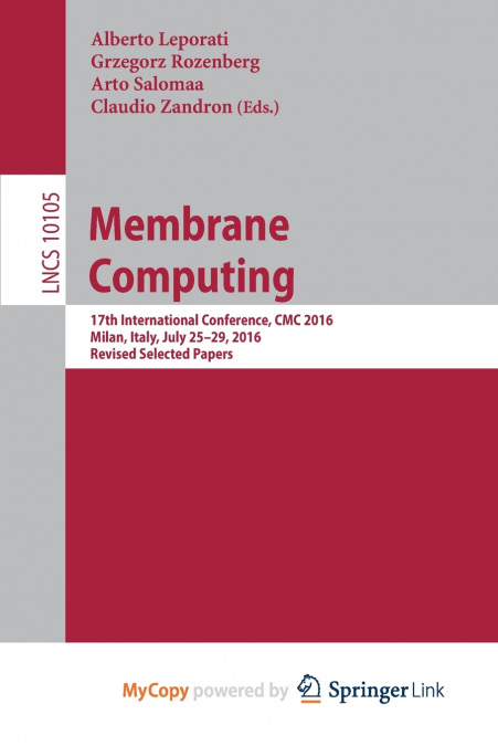Membrane Computing