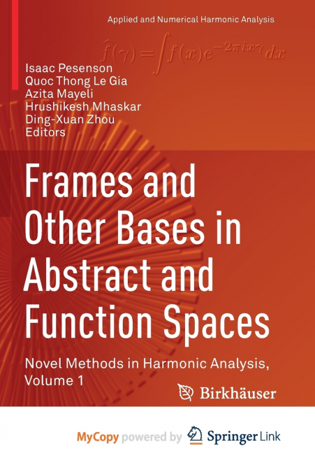 Frames and Other Bases in Abstract and Function Spaces