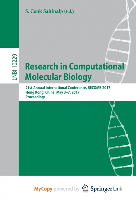 Research in Computational Molecular Biology