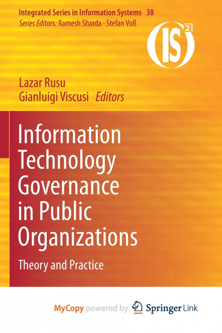 Information Technology Governance in Public Organizations