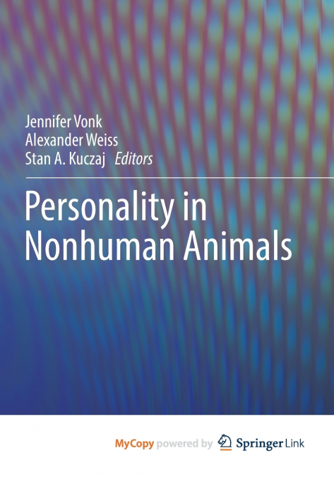 Personality in Nonhuman Animals