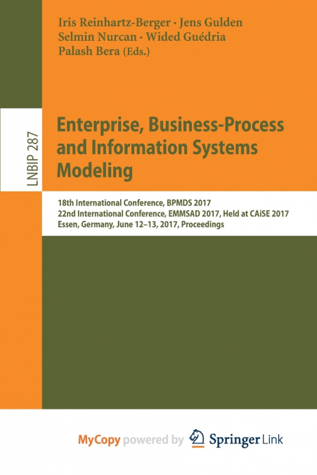 Enterprise, Business-Process and Information Systems Modeling