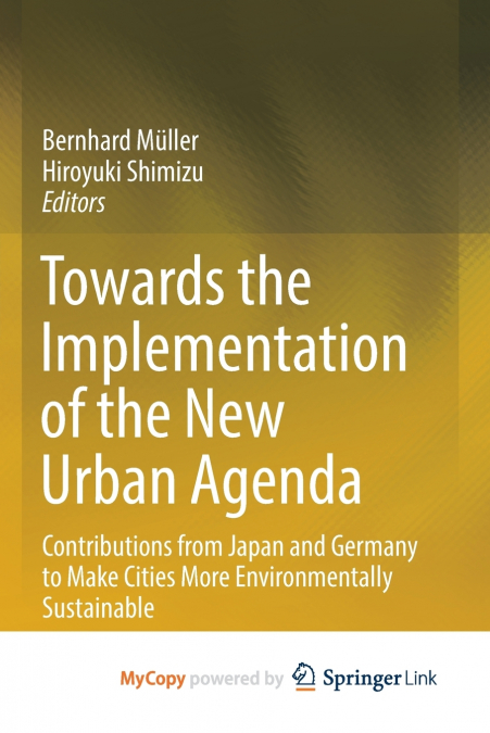Towards the Implementation of the New Urban Agenda