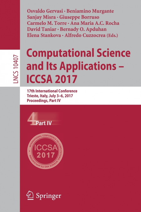 Computational Science and Its Applications - ICCSA 2017