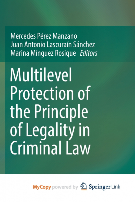 Multilevel Protection of the Principle of Legality in Criminal Law