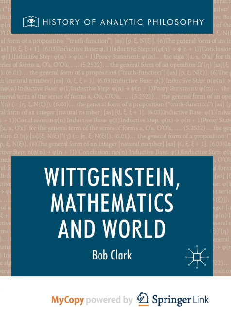 Wittgenstein, Mathematics and World
