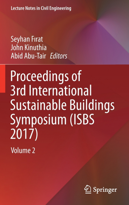 Proceedings of 3rd International Sustainable Buildings Symposium (ISBS 2017)